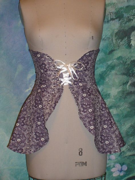 Waist cincher with peplum Diy Corset, Diy Elastic, Etsy Halloween, Purple Corset, Corset Skirt, Waist Cincher Corset, Corset Waist, Skirt Medium, Steampunk Costume