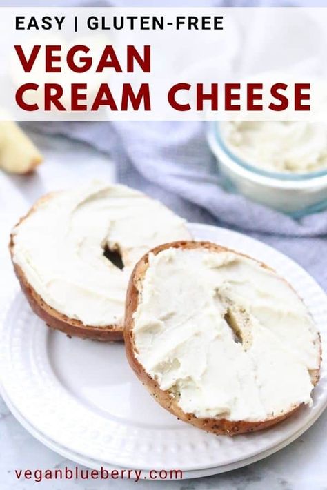 Vegan Cashew Cream, Vegan Cream Cheese Recipe, Cashew Cream Cheese, Dairy Free Cream Cheese, Vegan Cheese Recipes, Vegan Cream, Vegan Snack, Dairy Free Cheese, Vegan Sauces