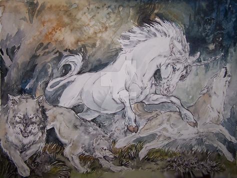 hunting the unicorn by akreon on DeviantArt Chauvet Cave, Werner Herzog, Unicorn Images, Beast Creature, Prehistoric Art, The Unicorn, Ancient Aliens, My Works, Aboriginal Art