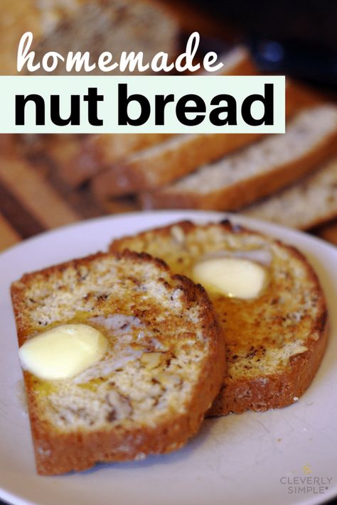 Walnut Bread Recipe, Nut Bread Recipe, Walnut Bread, Nut Bread, Grandmas Recipes, Dessert Bread, Bread Recipes Homemade, Quick Bread, How To Make Bread