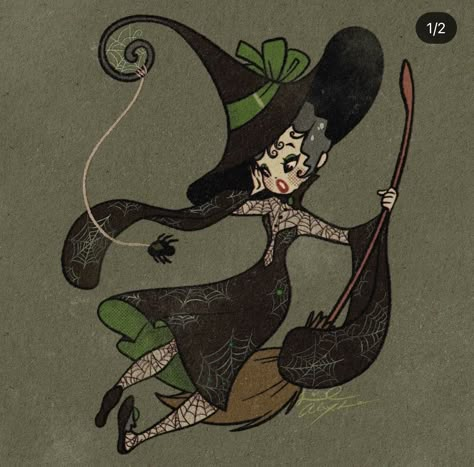 Savannah Alexandra Art Spider Witch, Halloween Pin Up, Honey Art, Sweet Drawings, Animal Crossing Characters, Halloween Illustration, Scary Art, A Witch, Holiday Art