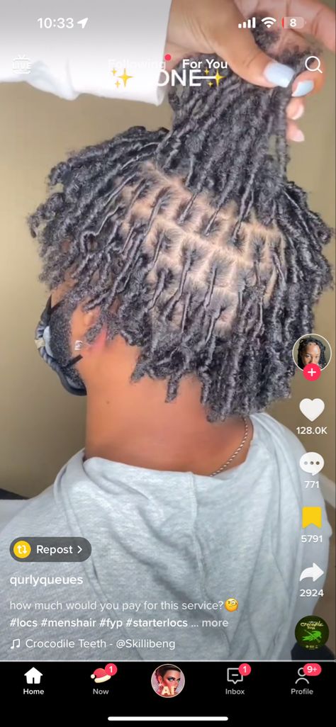 Men Starter Locs, Starter Dreads For Men, Starter Locs Men, Fire Hairstyles, Locs Men, Bald Haircut, Black Hair Inspiration, Dread Styles, Mens Dreads