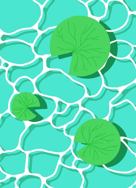 My first time drawing water digitally! I think it came out great! Pond Drawing, Drawing Water, Time Drawing, Water Drawing, Water Lilly, Water Pond, Christmas Mom, Swaggy Outfits, Lily Pads