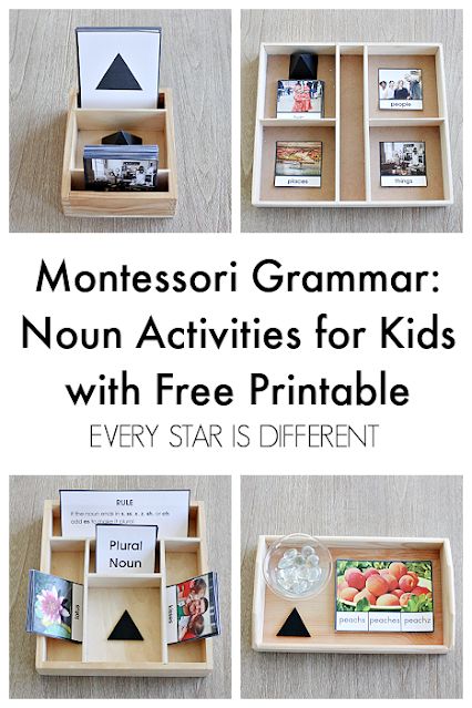 Montessori Grammar: Noun Activities for Kids with Free Printable Literacy Printables Preschool, Montessori Grammar Free Printable, Montessori Noun Activities, 1st Grade Montessori, Montessori Language Activities 3-6, Montessori Grammar Symbols, Montessori Writing Activities, Montessori Language Activities, Montessori For Kids