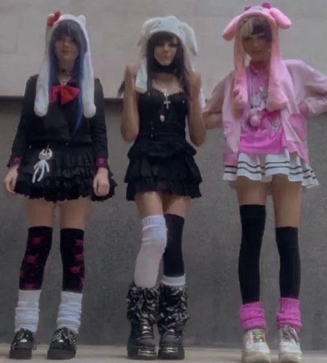 2020 Era Aesthetic, 2020 Alt Outfits, 2020 Alt Aesthetic, Bunny Hat Outfit, Kuro Kawaii Aesthetic Outfits, 2021 Alt Aesthetic, 2020 Alt Fashion, Kawaii Goth Outfits, 2021 Core