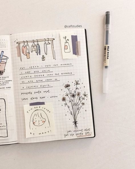 #soft__𝚌𝚛 𝚝𝚘 𝚘𝚠𝚗𝚎𝚛 Bullet Journal Mood, Bullet Journal Aesthetic, Bullet Journal Notebook, Diary Ideas, Bullet Journal Writing, Bullet Journal Art, Bullet Journal Lettering Ideas, Journal Themes, Journal Aesthetic