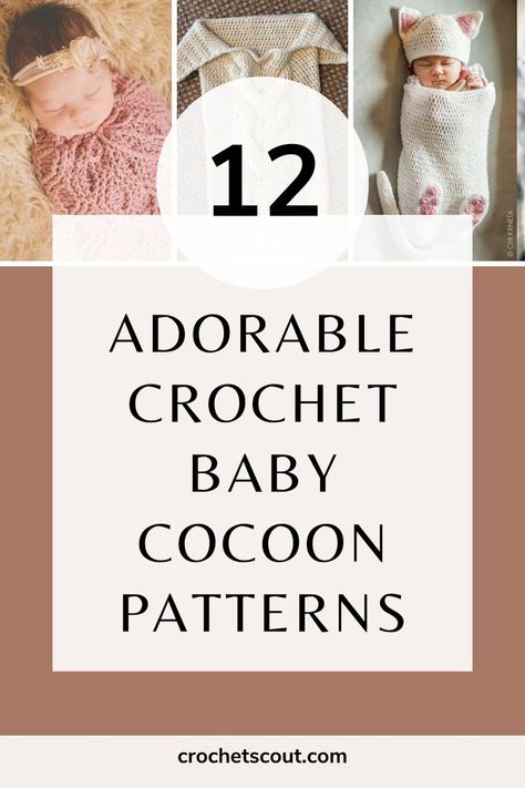 The best crochet baby coccoon patterns. Crochet Newborn Cocoon Free Pattern, Crochet Swaddle Blanket Pattern Free, Crochet Baby Cacoon Free, Baby Bunting Crochet Pattern, Crochet Baby Bunting Free Pattern, Crochet Baby Star Cocoon, Crochet Baby Sleep Sack Free Pattern, Crochet Baby Swaddle Pattern Free, Crochet Swaddle Sack Pattern Free