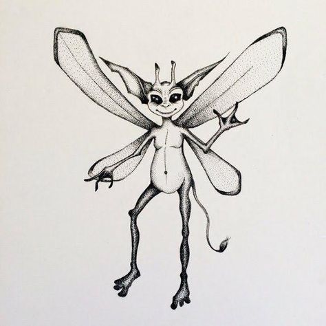 Pixie Drawing, Harry Potter Creatures, Pixie Tattoo, Cornish Pixie, Hp Tattoo, Harry Potter Art Drawings, Literary Tattoos, Fairy Tattoo Designs, Harry Potter Tattoos