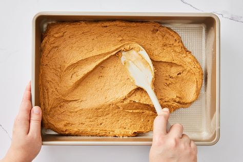 This 2-Ingredient Pumpkin Cake Only Needs a Can of Pumpkin and Cake Mix 2 Ingredient Pumpkin Spice Cake, Easy Pumpkin Cake 2 Ingredients, 2 Ingredient Pumpkin Cake, Two Ingredient Cakes, Easy Pumpkin Dump Cake, Sugar Free Yellow Cake, 2 Ingredient Cakes, Pumpkin Cake Mix, Pumpkin Cake Recipe