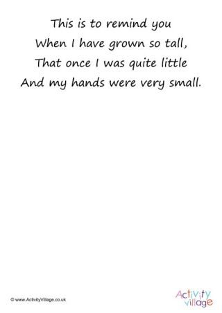 Handprint Poem 10 Handprint Poems For Parents, Hand Print Poem, Handprint Poems, Hand Poem, Parents Poem, Hands Poem, Nursery Poem, Childrens Quotes, Handprint Poem