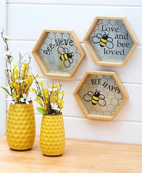 Bee Home Decor, Honey Bee Home, Bee Room, Bee Home, Bee Themed Classroom, Bee Classroom, Honey Bee Decor, Bee Party, Inspirational Wall Decor