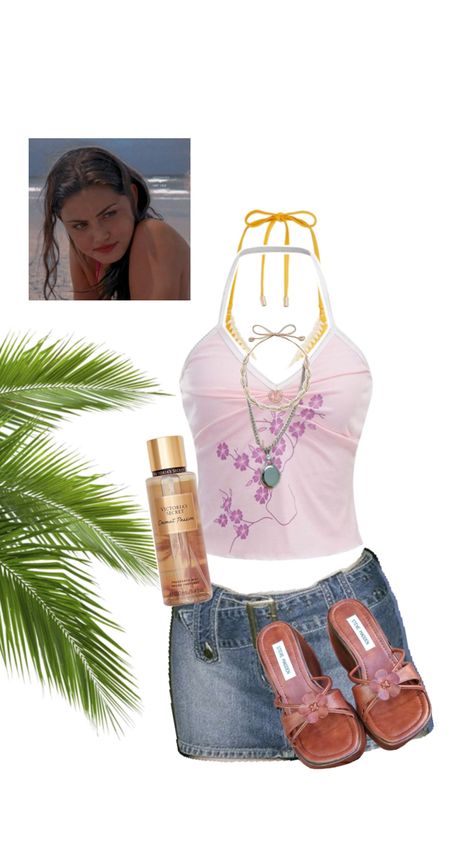 Cleo H2O inspired outfit🌴🌺🏄‍♀️ tiktok : @fashion..stxr Cleo H2o, 90s Inspired Outfits, 2000s Clothes, Mermaid Outfit, Clueless Outfits, Fasion Outfits, Tiktok Fashion, Outfit Inspo Summer, Beach Wear Outfits