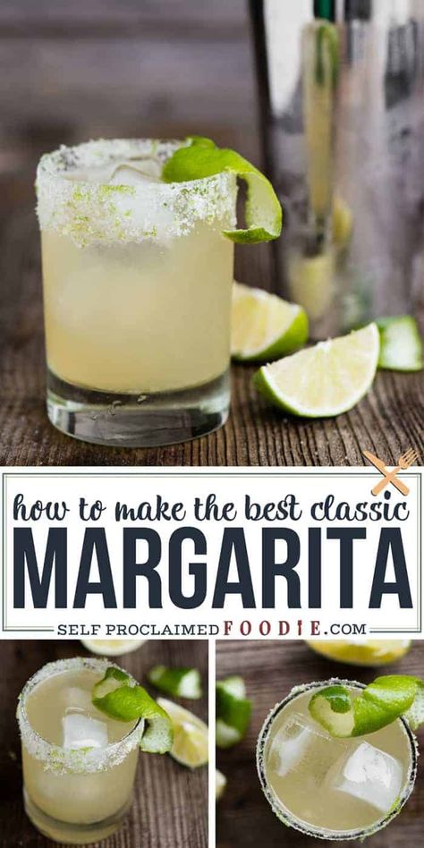 Cocktail Margarita, Classic Margarita Recipe, Homemade Margaritas, Best Drink, Tequila Cocktail, Cocktail Serving, Tequila Drinks, Classic Margarita, Cocktail Sauce