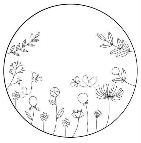 Diy Embroidery Thread, Minimalistic Tattoo Ideas, Minimalistic Tattoo, Embroidery Hoop Art Diy, Hand Embroidery Patterns Free, Simple Hand Embroidery Patterns, Diy Embroidery Designs, Embroidery Template, Hand Embroidery Patterns Flowers