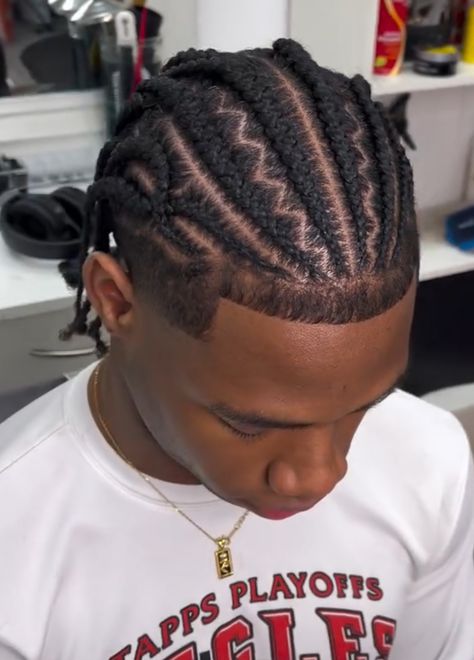 Cornrows Patterns Men, Central Cee Cornrows, Canerows Hairstyles Men, Ninja Low Taper Fade, Cross Cornrow Braids, Low Taper Braids, High Top Cornrows Men, 8 Cornrows Braids Men, Cornrows Ideas For Men