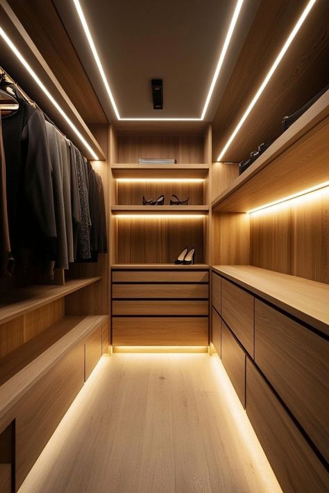 Brighten up your closet with effective lighting solutions. Use LED strips, recessed lighting, or chic pendant lights to make it easy to find your favorite outfits. 💡👗✨ #ClosetLighting #BrightSpaces #HomeDecor #ClosetDesign Lighting Walk In Closet, Closet Room Lighting, Led Light Strip Ideas Bedrooms, Lights In Closet, Closet Led Lights, Closet Led Lighting, Walk In Closet Lighting, Led Strip Lighting Ideas Bedroom, Led Lights Strip Ideas