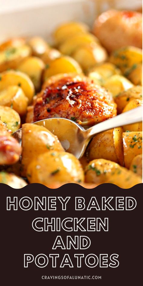 Honey Baked Chicken and Potatoes Chicken Wings And Potatoes In Oven, Baked Chicken Wings And Potatoes, Easy Chicken And Potatoes Recipes Baked, Baked Chicken Breast And Potatoes, Chicken And Golden Potatoes, Baked Chicken And Potatoes Oven, Oven Baked Chicken And Potatoes, Chicken And Baby Potatoes, Honey Mustard Chicken And Potatoes