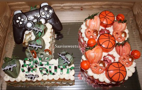 Call of duty & Basketball theme  Instagram: Saavissweets Number Cake Basketball Theme, Basketball Number Cake, Cake Basketball, Theme Instagram, Basketball Theme, Number Cake, Number Cakes, Comedy Funny Videos, Call Of Duty