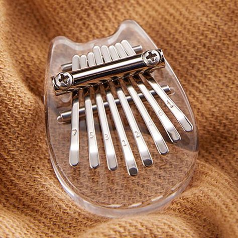 Amazon.com - Yuhoo Thumb Piano, Portable Cute Mini Clear Kalimba Thumb Piano, 8 Keys Transparent Pocket Acrylic Handheld Keyboard Musical Instrument, for Kids and Adults Beginners(Size:Cat) - Mini Kalimba, Thumb Piano, Keyboard Piano, Musical Instrument, Music Stuff, Musical Instruments, Keyboard, Gifts For Kids, Piano