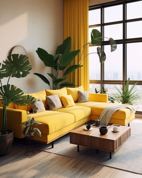 Infusing a touch of sunshine with the color yellow, instantly elevates the room's mood, radiating warmth in every corner. . . #interior #interiordesign #yellow #yellowinterior #yellowinteriorideas #minimalist #minimalistideas #minimalistinterior #minimalistinteriordesign #modern #moderninterior #moderninteriordesign #warminterior #home #homedesign #homeinterior #homedesign #homedecor #homeideas #homeinteriorideas #moderninteriorideas #moderndecor (affiliate link) Yellow Aesthetic Interior Design, Modern Mustard Sofa, Pillow Covers Yellow, Yellow Pillows Clean, Yellow Minimalist, Modern Rugs Yellow, The Color Yellow, Yellow Sofa, Warm Interior