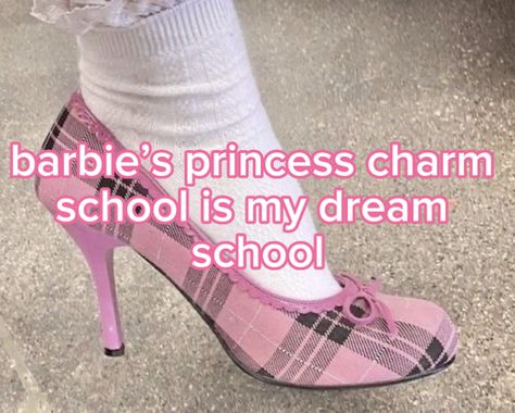 #whisper Barbie Charm School Aesthetic, Megan Nicole, Princess Charm School, Pink Aura, Girl Thinking, Charm School, Malibu Barbie, Barbie Princess, Princess Dolls