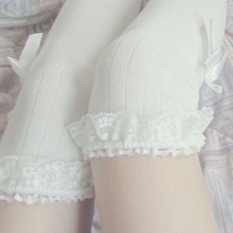 Bobbies Shoes, Garters, Kawaii Clothes, White Aesthetic, Kawaii Fashion, Lana Del Rey, Aesthetic Clothes, Lace Shorts, Chic Style