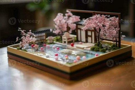 Anime Diorama, Japanese Resort, Pumpkin Ideas, Beautiful Locations Nature, Hot Spring, Japanese Garden, Hot Springs, Holiday Home, Miniatures