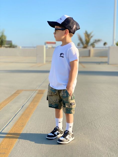 Shop the latest kids' fashion trends from top brands. Find stylish clothes for boys and girls of all ages. #kidsfashion #kidsclothes Ootd For Kids Boys, Boys Style Fashion Kids, Little Boy Summer Outfits, Ootd Kids Boys Outfit, Stylish Kids Outfits Boys, Ootd Baby Boy, Baby Boy Style Outfits, Toddler Style Boy, Baby Boy Outfits Stylish