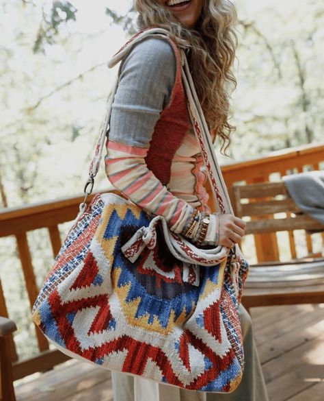 Sure to be a staple in your collection, the Tribal Traveler Weekender Bag is effortlessly essential for weekday to weekend getaways—you’re going to love it!⁠ ⁠ Boho Essentials, Bralette Outfit, Three Bird Nest, Carpet Bag, Weekly Outfits, Material Girls, Fall Collections, Perfect Gift For Her, Clothes Gift