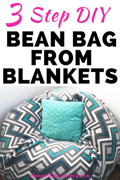 Convertible bean bag chair DIY tutorial.  Full-size Convertible Bean Bag Chair. Inner cushion turns into a full-size bed. All in one bean bag bed you can easily make for your kids and friends. #diy #diyhomedecoronabudget #homedecor #bohohomedecor #diycrafts #diyprojects #beanbag #beanbagchair #beanbagsforkid Make A Bean Bag Chair, Bean Bag Chair Pattern, How To Make A Bean Bag, Bean Bag Pattern, Diy Bean Bag Chair, Diy Bean Bag, Big Bean Bags, Giant Bean Bag Chair, Bean Bag Bed