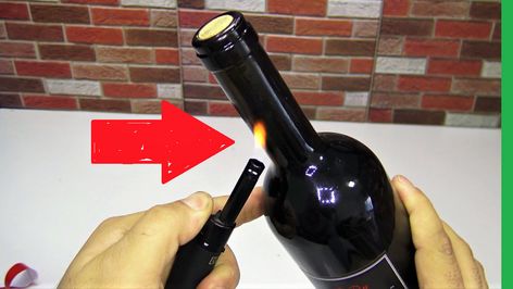 5 Ways How to Open a Wine Bottle without a Corkscrew. Open Wine, Empty Wine Bottles, Wine Opener, 5 Ways, Cork, Life Hacks, Wine Bottle, Wine, Canning