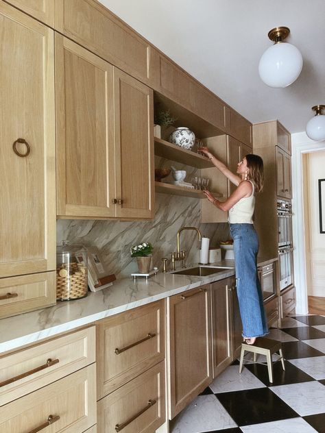 Pantry decor and storage essentials. Cella Jane Pantry, Provence Poiriers Kitchen, Butlers Pantry Wood Cabinets, Amber Interiors Butlers Pantry, Amber Interiors Kitchen Shelves, Butler's Pantry Appliances, Countryside Kitchen, Pantry Decor, White Oak Kitchen