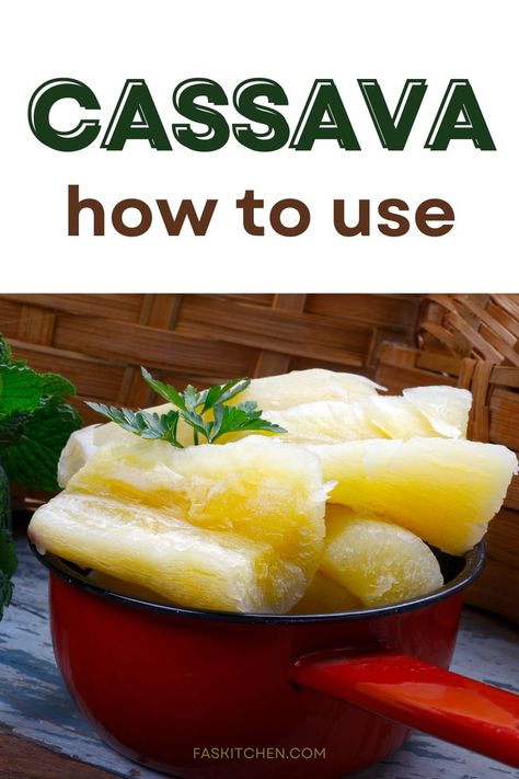 A bunch of fresh cassava roots, showcasing their benefits, versatile culinary uses, purchase, and proper storage. Cassava Recipe, Root Vegetable, English Food, Reduce Food Waste, Root Vegetables, Pastry Cake, Cooking Skills, African Food, Explore The World