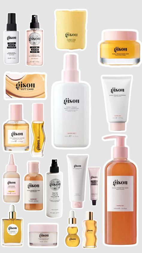 Gisou products Best Gisou Products, All Gisou Products, Gisuo Products, Gisou Products, Candy Photography, Prom Eye Makeup, Sephora Skin Care, Skincare Brands, Cosmetic Design