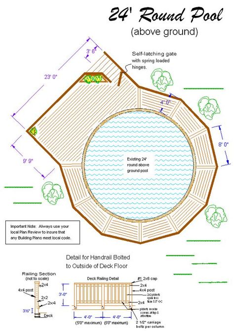 Do you need some inspiration for pool deck designs? Then have a look at our excellent selection of designs to make your above ground pool spectacular. Winterize Above Ground Pool, Above Ground Pool Deck Plans, Round Above Ground Pool, Above Ground Pool Deck, Deck Piscina, Pool Deck Plans, Oasis Pool, Swimming Pool Decks, Pool Hacks