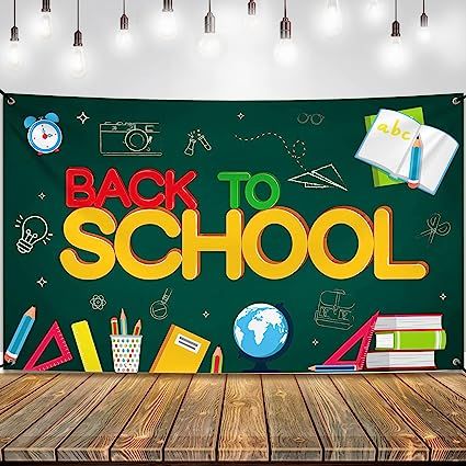 KatchOn, Welcome Back To School Banner - XtraLarge, 72x44 Inch | Back To School Backdrop | First Day of School Banner | Welcome Back Bulletin Board | welcome Back To School Decorations for Classroom School Yard Signs, Classroom Window Decorations, Classroom Window, Door Decorating Contest, School Banner, School Yard, Welcome Back To School, Science Experiments Kids, School Themes