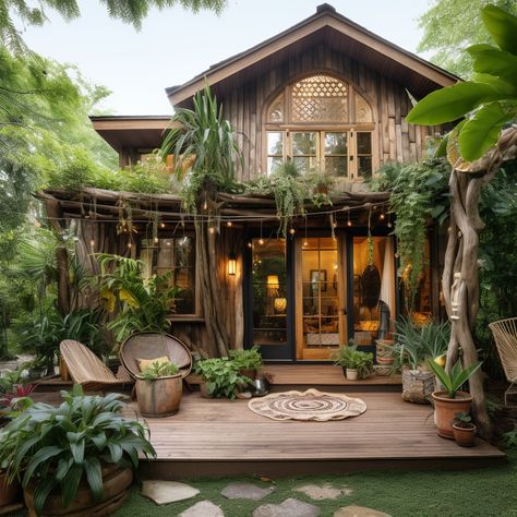 Boho House Exterior Bohemian, Bohemian House Exterior, Modern Boho House, Boho House Exterior, Maximalist House, Brazil Houses, Old House Design, Maximalist Interior Design, Outdoor Restaurant Design