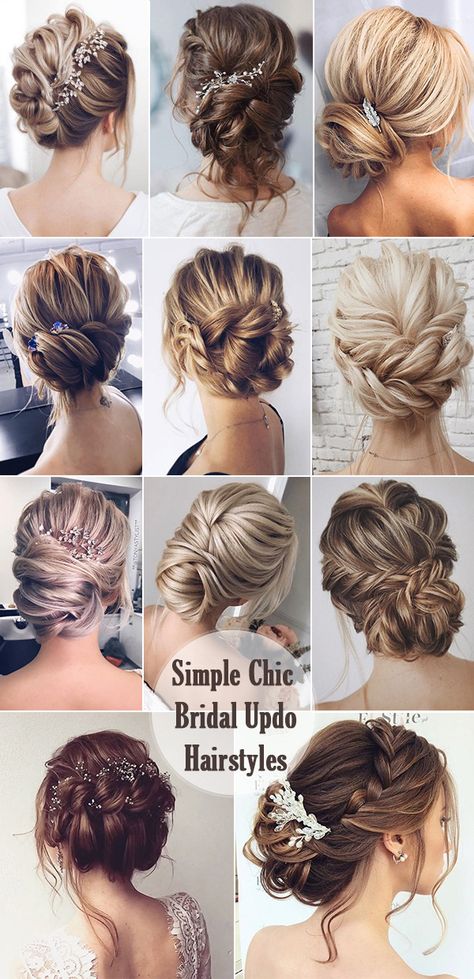 wedding hairstyles Archives - Elegantweddinginvites.com Blog Hairstyles Curled, Updo Wedding Hairstyles, Chic Updo, Sanggul Modern, Bride Updo, Hairstyles Prom, Updo Wedding, Simple Wedding Hairstyles, Bridal Hair Updo