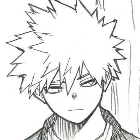 How To Draw Katsuki Bakugo, Bakugo Drawing, Bakugou Sketch, Kermit The Frog Gif, Stick Figure Animation, Dibujo Simple, Mha Icons, Bakugou Manga, No Thanks