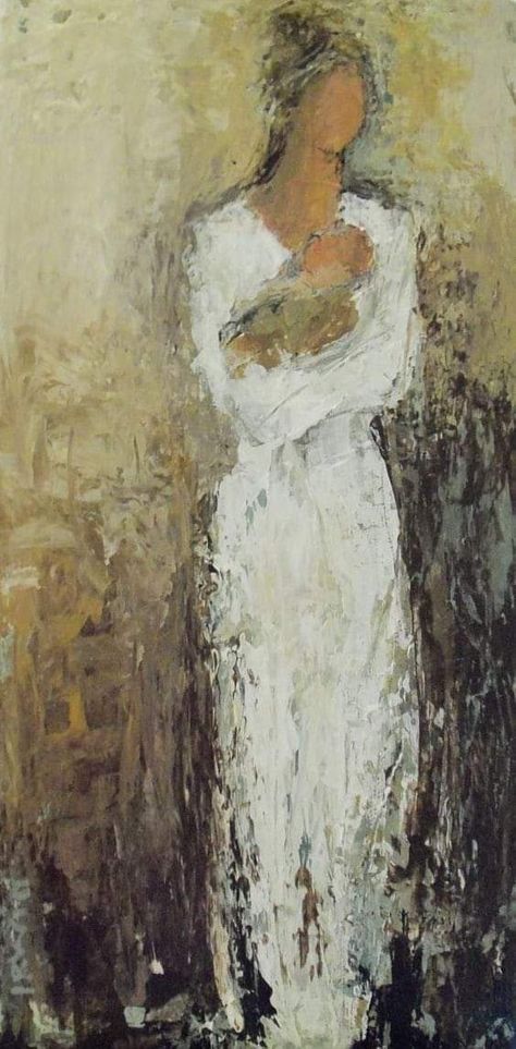 Holly Irwin, Mother And Child Painting, Woman In White, Mother Child, Painting People, Mother And Child, Art Moderne, Figure Painting, Figurative Art