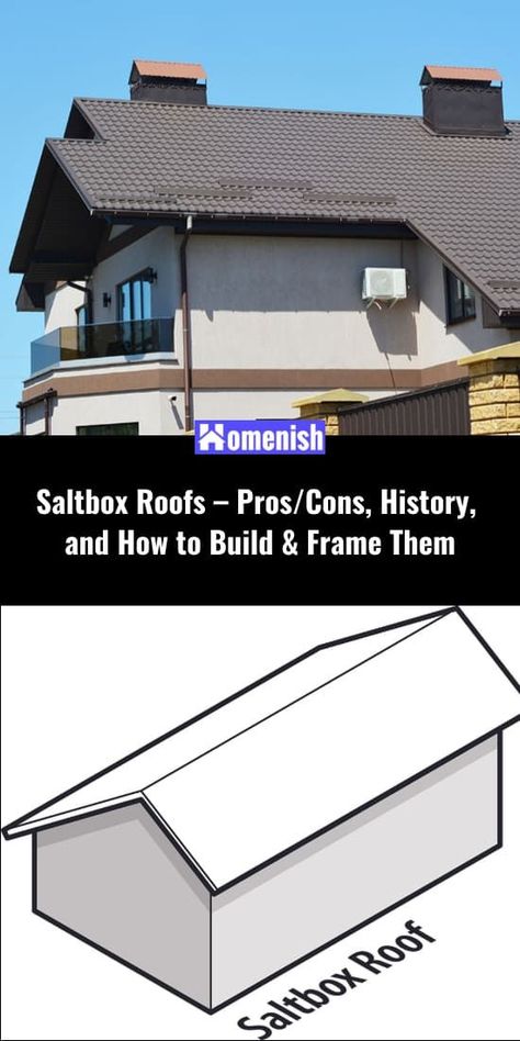 Saltbox Roof House, Salt Box Roof Design, Saltbox Roof, Salt Box Garage, Saltbox Houses Exterior, Saltbox House Plans, Open Concept House Plans, Salt Box House, Unique Floor Plans