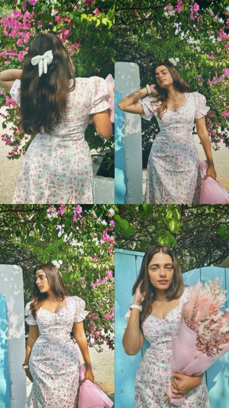 Style A Long Skirt, Floral Dress Aesthetic, Skirt For Fall, Floral Dress Outfits, Instagram Story Idea, Aesthetic Dress, Modest Dresses Casual, Stylish Photo Pose, Everyday Fashion Outfits