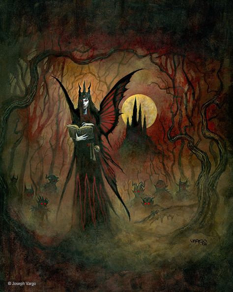 The Realm of Fable: Fantasy Artwork by Joseph Vargo Vampire Art, Gothic Fantasy Art, Gothic Horror, Goth Art, Fantasy Artist, Beautiful Dark Art, Arte Fantasy, Gothic Art, Horror Art