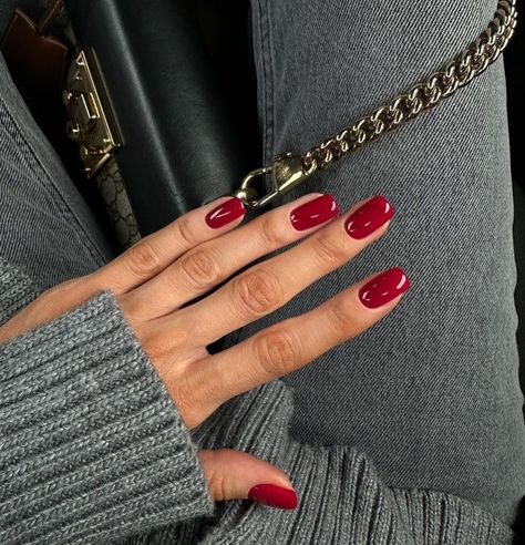 Short Winter Nails 2024 – 2025: Timeless Designs for the Season Short Winter Nails, Sally Hansen Nails, Winter Manicure, Essie Gel Couture, Squoval Nails, Nails 2024, Oval Nails, Chic Nails, Swag Nails