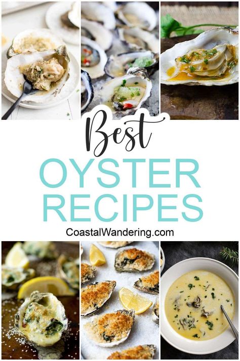 If you like eating oysters, then you'll love these delicious oyster recipes that are easy to make and absolutely mouth-watering. Charbroiled Oysters Recipe, Baked Oyster Recipes, Steamed Oysters, Bbq Oysters, Seafood Soups, Eating Oysters, Cooked Oysters, Smoked Oysters, Grilled Oysters