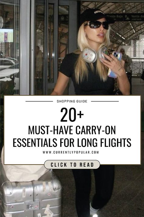 Flying doesn’t have to be a hassle! Check out this ultimate guide to the best airplane accessories, including travel beauty must-haves, compact gadgets, and carry-on essentials. Perfect for staying organized and comfortable on your next long flight. Airplane Accessories, Travel Gadgets Accessories, Best Airplane, Carry On Essentials, Perfect Capsule Wardrobe, Flight Essentials, Best Travel Accessories, Long Flight, Travel Must Haves