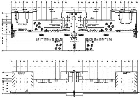 Airport Design Plan CAD File Airport Layout, Interior Design Layout, Basement Floor Plans, Building Layout, Airport Design, Airports Terminal, Architectural Floor Plans, Bus Terminal, Cad File