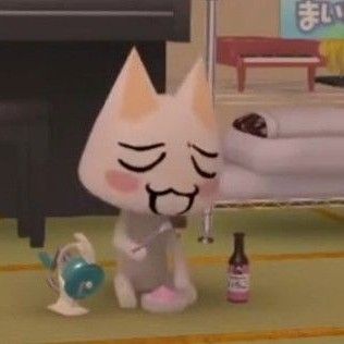 White Cat Animal Crossing, Cat Animal Crossing, Animal Crossing Cat, Kuro Cat, Animal Crossing Cats, Toro Inoue, Talk To Strangers, Cat Animal, Cat Character