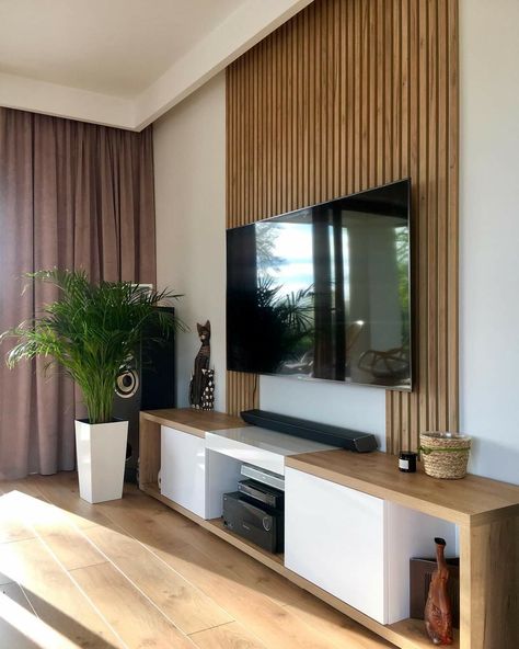 Ikea Tv Wall Unit, Tv Room Modern, Decorating Tv Wall Living Room, Tv Wall Shelving, Tv Wall Entertainment Center, Tv Wall Console, Shelves Tv Wall, Mounted Tv Ideas Living Rooms, Tv Wall Decor Living Room