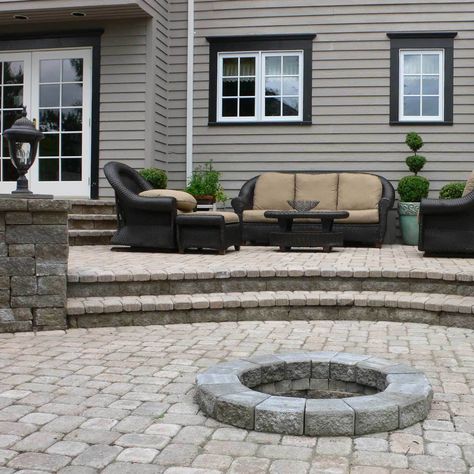 50 Breathtaking Patio Designs to Get You Thinking About Summer | Family Handyman | The Family Handyman Paver Patios, Paver Designs, Raised Patio, Patio Pavers Design, Patio Tiles, Brick Patios, Outdoor Porch, Paver Patio, Concrete Patio